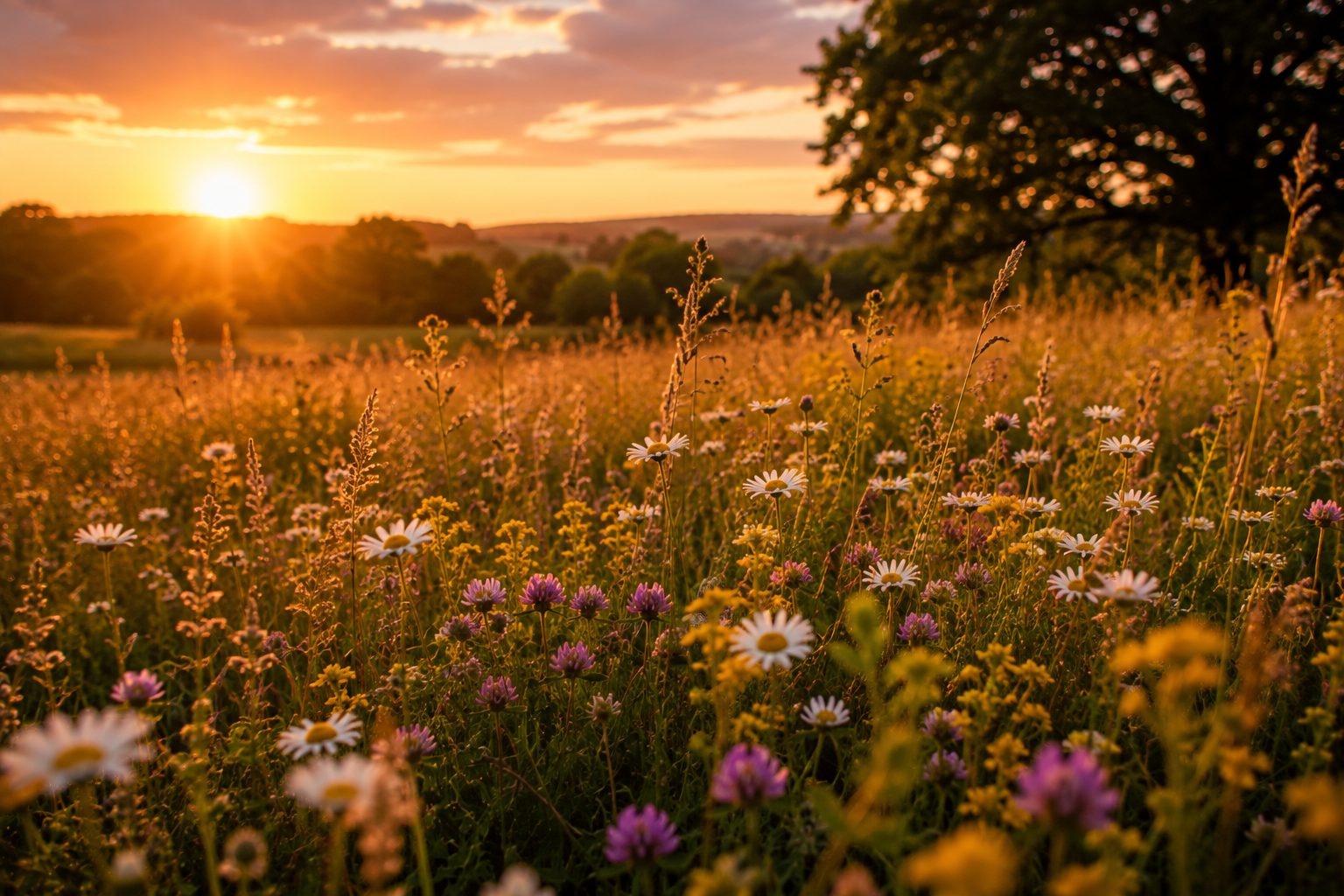 Wildflower meadow near Lyndhurst View Close, Belfast